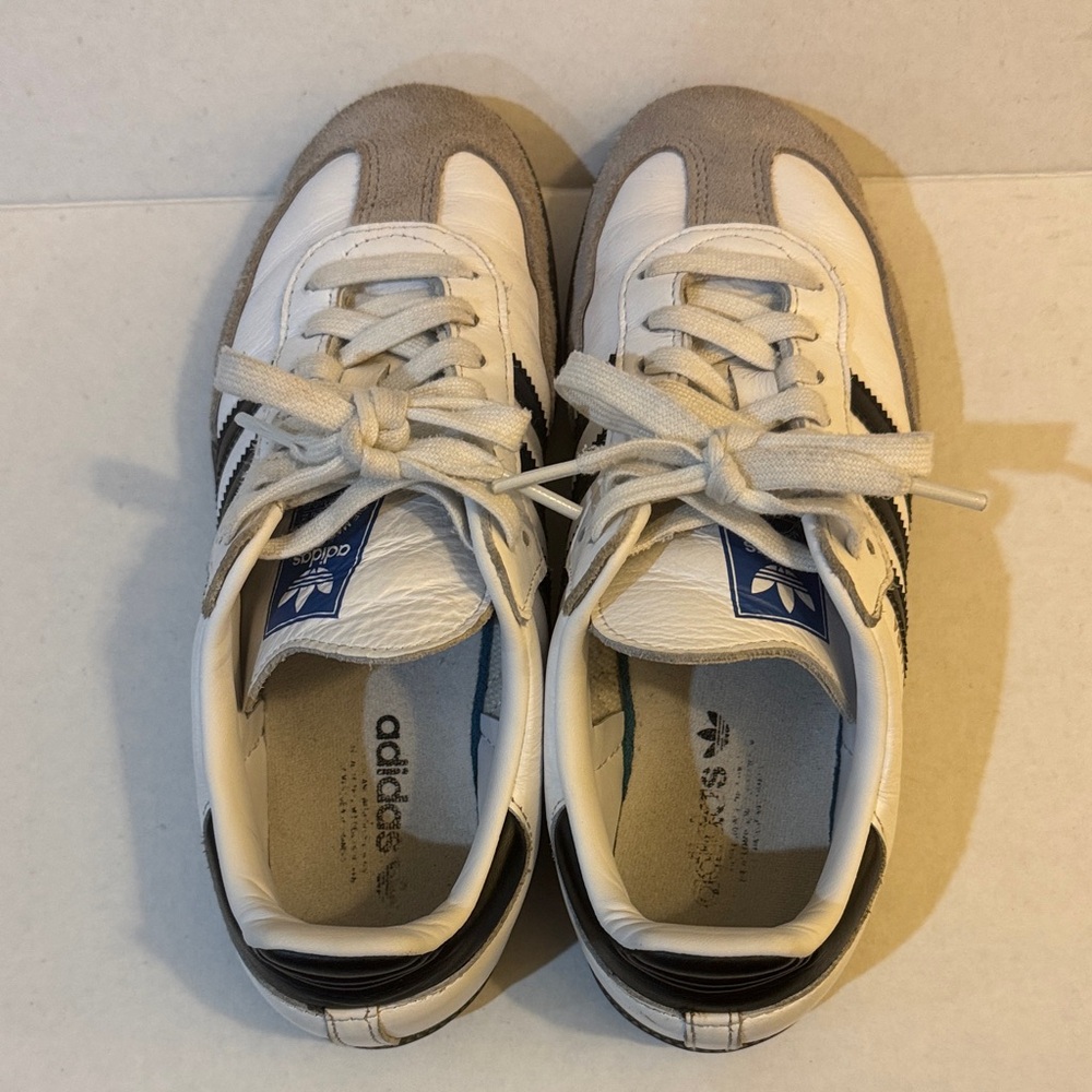 Adidas Samba OG Sneaker Cloud White / Core Black / Gum Size 7.5 - Picture 5 of 14